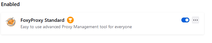 extension FoxyProxy