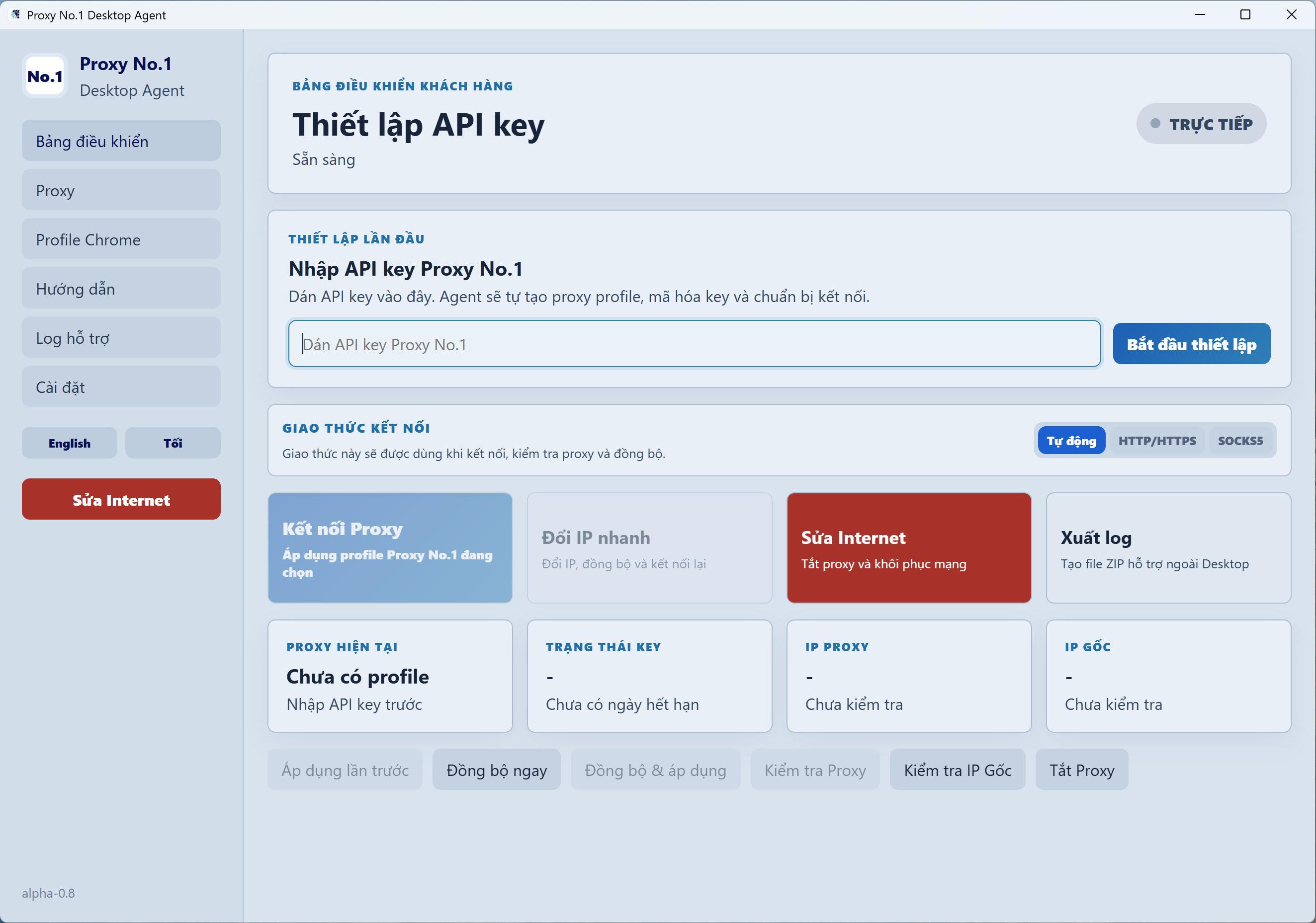 Phần mềm đổi IP Proxy No.1 Desktop Agent