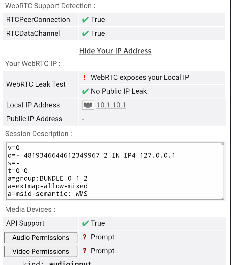 Hướng dẫn fake proxy android vượt WebRTC Leak Test giao thức http