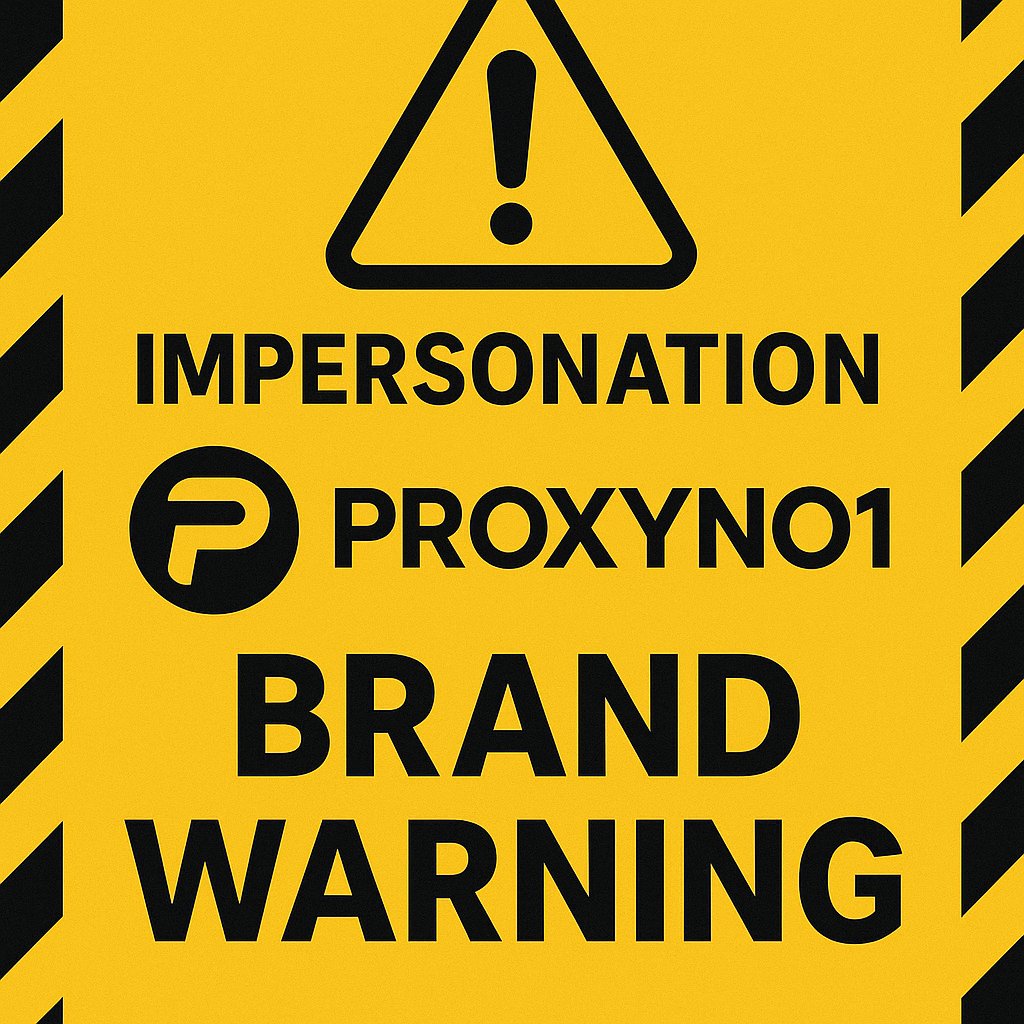 Cảnh 1 số trang web trùng với thương hiệu ProxyNo1.